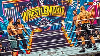 WWE 2K24 - Roman vs. Cena vs. Randy vs. Brock - Fatal 4 Way - [4K60] |
