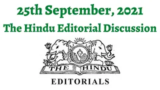 25th September 2021 - The Hindu Editorial Discussion (FDI Jobs needs scrutiny, Active cases reduced)