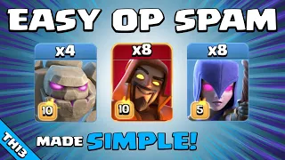 RANKED 6TH IN THE COUNTRY USING THIS EASY SPAM ATTACK!!! BEST TH13 Attack Strategy | Clash of Clans