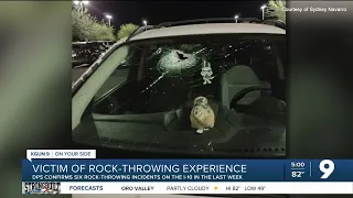 Multiple incidents of rock-throwing on I-10, injured victim shares experience