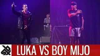 LUKA vs BOY MIJO feat. K-POM | Dance Battle To The Beatbox 2017 | SEMI FINAL | WBC X FPDC