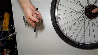 sacar piñon de bicicleta , extractor casero