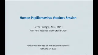 February 2019 ACIP Meeting - HPV