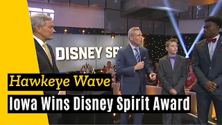 Iowa Accepts Disney Spirit Award for "The Wave"