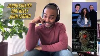 Jacob Collier - Bridge Over Troubled Water ft. Tori Kelly, John Legend | REACTION