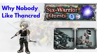 Thancred (I must had used him wrong cause this run sux) - Celes 6 Warrior Quest Area 3 DFFOO