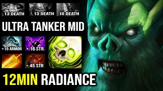 BRUTAL Tanker 12Min Radiance | Necrophos Mid Epic 23Kills Super AoE Burn DPS 7.30c Dota 2