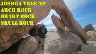 WELCOME TO JOSHUA TREE! Hiking Heart Rock, Arch Rock, and Skull Rock, Joshua Tree National Park 4K!