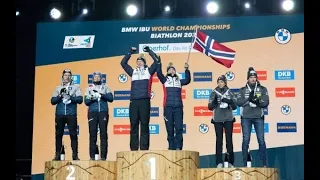 Biathlon _ Single Mixed Relay (W+M) _ Medal Ceremony _ OBERHOF (16/02/2023)