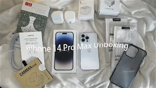 iPhone 14 Pro Max Unboxing ✨ + accessories