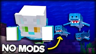 How I Spawned SHARKS In Minecraft Vanilla