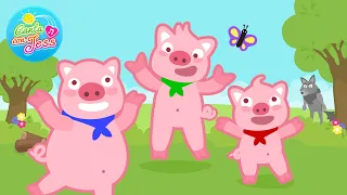 The Three Little Pigs in Spanish and English (Los Tres Cerditos) | Bilingual Story for Children