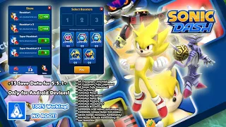 🔥 Sonic Dash 6.2.0+ +15 Save Data (Unlimited Rings, RollBoost, Unlocked, etc.) (NO ROOT) (Android) 🔥