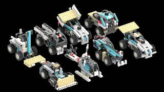 42133 8in1 bundle - 8 alternate builds from the Lego Technic 42133 Telehandler set