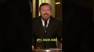 Il memorabile monologo di Ricky Gervais ai Golden Globe 2020. #shorts #rickygervais #goldenglobes