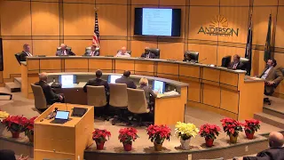 City of Anderson City Council Meeting - December 13, 2021