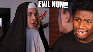 EVIL NUN KICKS OUT BAD TEEN!