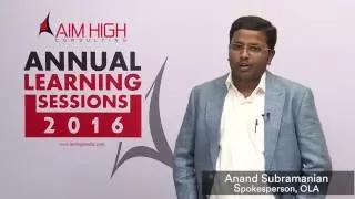 Anand Subramanian Spokesperson, OLA on working with Aim High Consulting