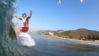 Surfing An Ancient Hawaiian Board Finless