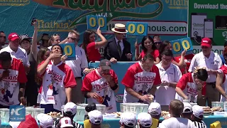 Nathan's Famous hot dog eating contest 2019 held in New York