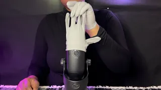 ASMR | Squeaky Gray Gloves & Random Hand  Movements