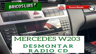 Mercedes w203 Desmontar radio cd Disassembly radio cd mercedes w203