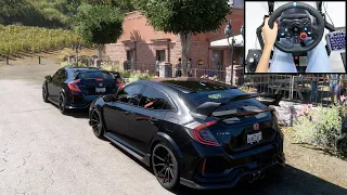 Honda Civic Type R - Forza Horizon 5 Online | Logitech g29 gameplay ft. DIZEUUL