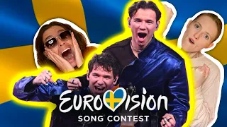 LET'S REACT to SWEDEN in EUROVISION 2024! 🇸🇪// Marcus & Martinus - Unforgettable // Live Performance