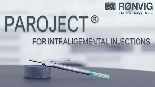 PAROJECT - A dental cartridge syringe for intraligamental local analgesia