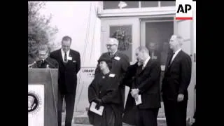 PRESIDENT JOHNSON and ERHARD    - NO SOUND