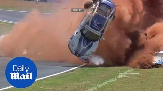 Pedro Piquet flips car NINE times in Porsche GT3 Cup crash - Daily Mail