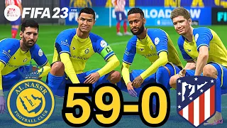 FIFA 23 - MESSI, RONALDO, MBAPPE, NEYMAR, ALL STARS PLAYS TOGETHER | Al NASSR VS ATLETICO MADRID