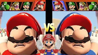 Mario Strikers Battle League Team Mario vs Team Mario CPU Hard at Desert Ruin