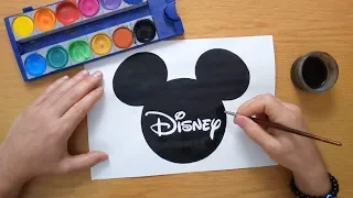 Disney logo (Mickey Mouse) - painting