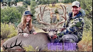 YOUTH HUNT!!! FIRST MULE DEER 2022!!! HUGE VELVET BUCK DOWN!!!