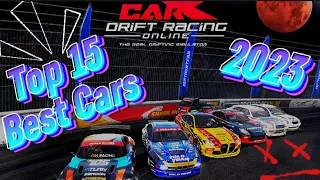TOP 15 BEST CARS in CarX Drift Racing Online 2023! #tiktok #trending #viral