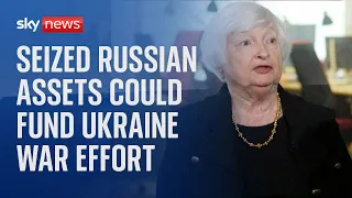 Yellen sees 'possibility' of $50bn loan from seized Russian assets | Ukraine war