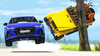 Out Of Control Rollover Crashes #24 - BeamNG Drive | CRASHdriven