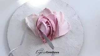 РОЗА В ТЕХНИКЕ СКУЛЬПТУРОЙ ЖИВОПИСИ. ROSE IN THE TECHNIQUE OF SCULPTURAL PAINTING.