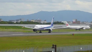 [B767-300]  TAKEOFF  The CF6-80 Engine sound!!