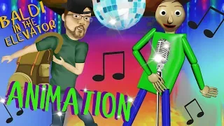 🎵 BALDI PARTY IN THE ELEVATOR🎵 + BALDI goes CAMPING w/ FGTEEV In Real Life & FNAF! Animation