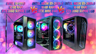 Сравнение Xeon 2620v3 [RTX 3050] vs. Xeon 2620v3 [RTX 2060S] vs. i3-12100 [RTX 2060S]