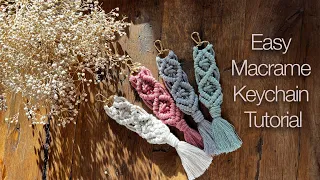 DIY | Easy Macrame Keychain | Step by Step Tutorial for Beginners