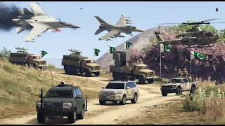 Attack on Pakistan Army Convoy - Pakistan vs India War - GTA 5