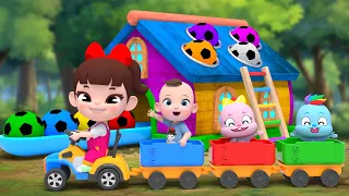Funny Color Song 컬러 노래 Wheels On The Bus Sing A Song! 영어유치원 어린이 동요 불러요 Nursery Rhymes Songs