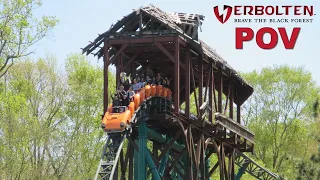 Verbolten POV (Front + Back Row), Busch Gardens Williamsburg Zierer Launch Coaster | Non-Copyright