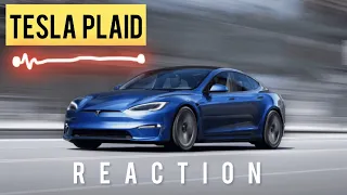 Tesla Plaid Reaction…(0-60 mph in 2.0 seconds!)