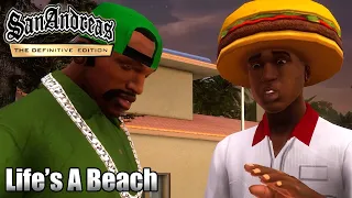 GTA SAN ANDREAS DEFINITIVE EDITION - Mission #18 - Life's A Beach (4K 60FPS)