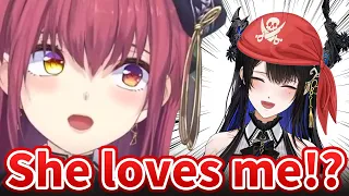 Marine learned that Nerissa is a huge fan of Marine【Hololive/Eng sub】