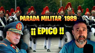 ESPAÑOL RECCIONA a PARADA MILITAR de CHILE 1989, MUY EPICO!!!